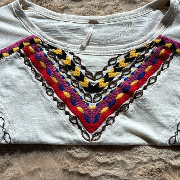 Free People boho long sleeve top - Picture 4 of 8